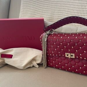 Valentino Rockstud Red Handbag (wanting to trade for smaller size)